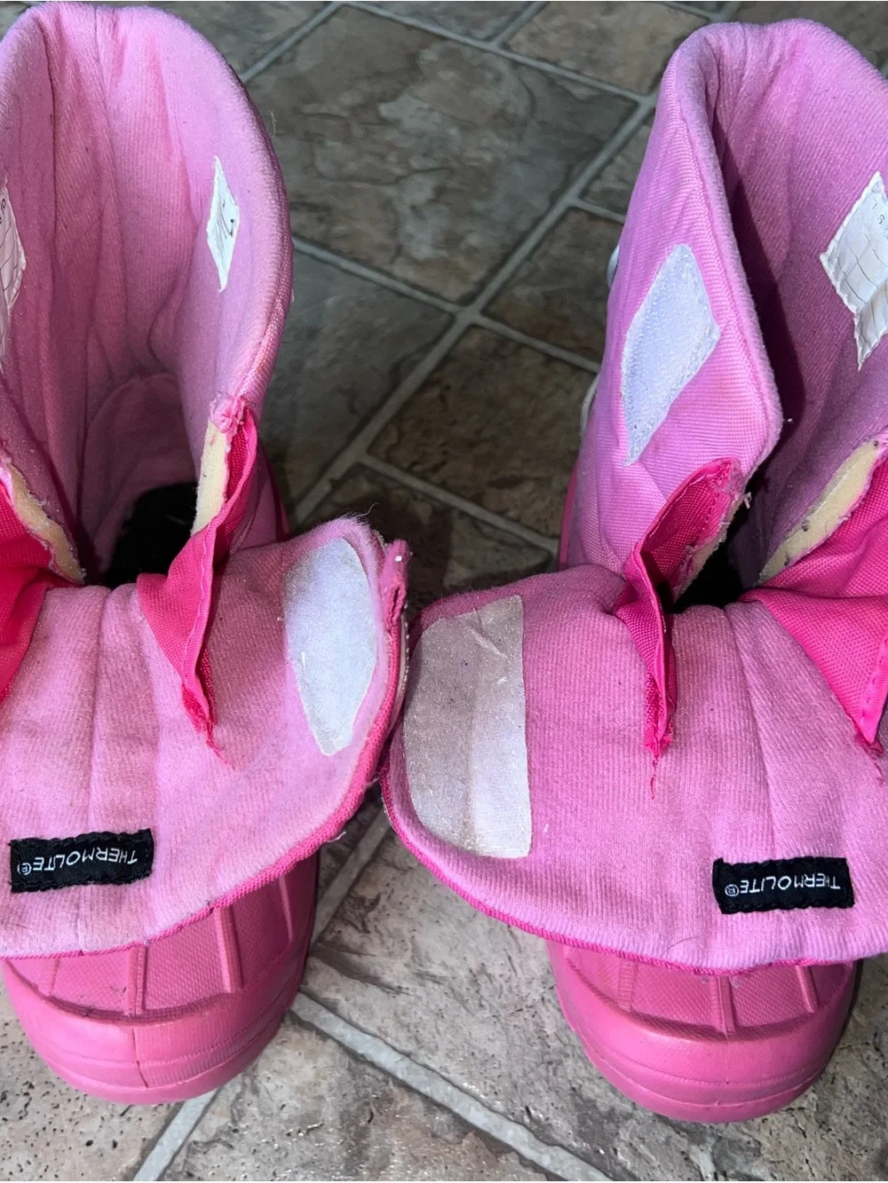 Kids sz 2 Pink Winter Snow Boots